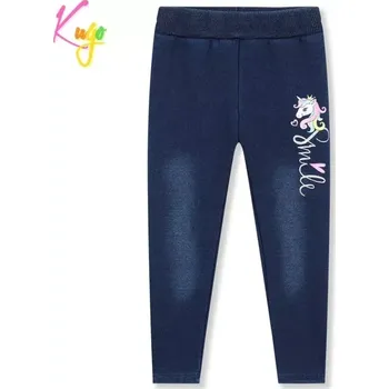 Dívčí legíny Dívčí riflové legíny zateplené Kugo KK2349, modré