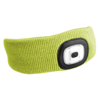 Čelenka Čelenka LED nabíjecím světlem 45lm Sixtol fluorescentní žlutá - posl. 1ks