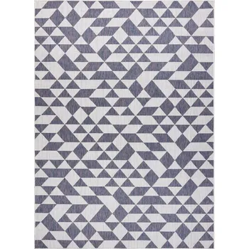 Koberec Kusový koberec Sion Sisal Triangles 22373 ecru/blue-pink – na ven i na doma 80x150 cm