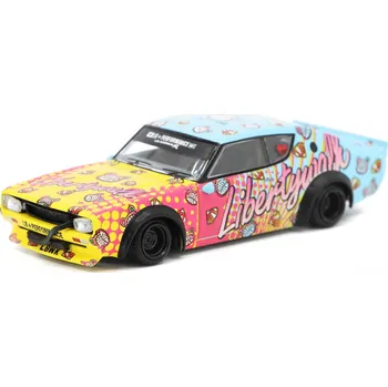 autíčko Nissan Skyline Kenmeri Liberty Walk LBWK RHD 1:64 - MiniGT Nissan Skyline Kenmeri Liberty Walk LBWK Right Hand Drive - kovový model auta 1/64