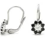 Stříbrné náušnice se zirkony a spinelem Arenase