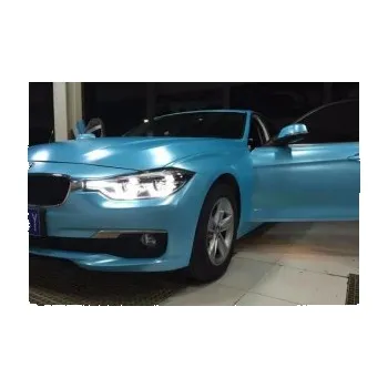 Polep vozidla Metalická mátová modrá auto wrap fólie 152x200cm - interiér/exteriér