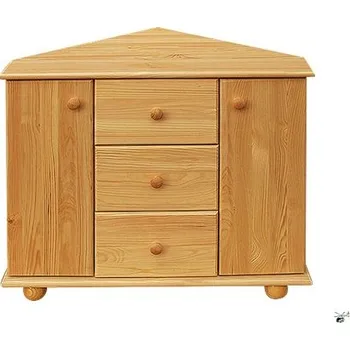 Komoda Komoda rohová 102 - masiv borovice Odstín: Dub
