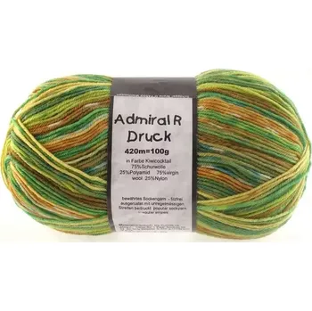 Příze Schoppel Wolle Admiral R Druck 1860 Kiwi-Cocktail (Příze Admiral R Druck 1860 Kiwi-Cocktail)
