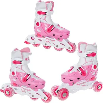 Kolečkové brusle Raven Balloon růžové 3v1 EU 29-32 + DÁREK