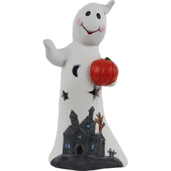 Halloweenská dekorace duch s LED osvětlením X6180