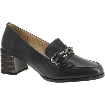 Dámské baleríny YO BY SHOEMAKER Dámské černé kožené mokasíny AZL2453-BLACK-245 Velikost 41