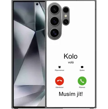 Pouzdro na mobilní telefon Gelový kryt mmCase na Samsung Galaxy S24 Ultra - kolo volá bílé pozadí
