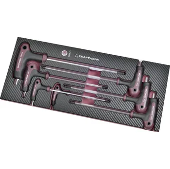 Ruční nářadí KRAFTWERKTOOLS Sada klíčů Inbus 3-10mm "T" 7ks COMPLETO EVA3