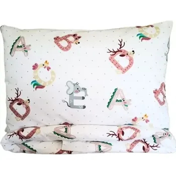 Povlečení Margitex povlečení Abeceda bavlna 90x140, 45x65 cm