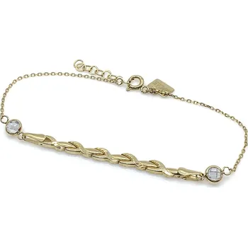 Náramek Diante Zlatý náramek s bílým kamenem 59633746