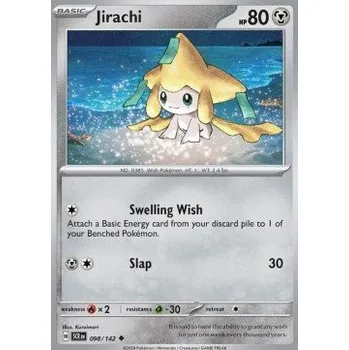 Volný čas Pokémon SCR 098/142 Jirachi - Stellar Crown Stav: Near Mint, Verze: NORMAL