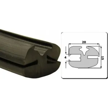 Těsnění do okna a dveří Klínovité Těsnění Pro Sklo MZR 32642