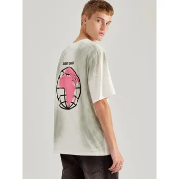 Pánské tričko Tričko s potiskem - M - House - krémový - 134DH-01X