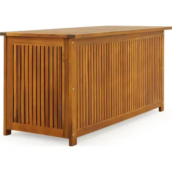 Zahradní úložný box Jurhan Dřevěný úložný box ACACIA, 117x50x59cm, přírodní hnědá