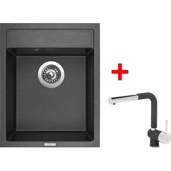Granitový dřez Sinks CLASSIC 400 Granblack + Mix 3 P GR
