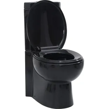 WC sada Keramická toaleta rohová černá IM_141134