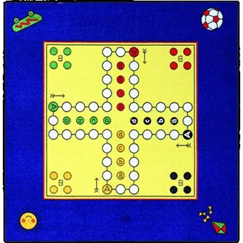 Koberec Kusový koberec Člověče nezlob se - s figurkami 92x92 cm