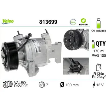 Kompresor klimatizace Kompresor, klimatizace VALEO 813699