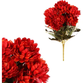 umělá květina Umělá kytice Chryzantéma oranžová, 28 cm