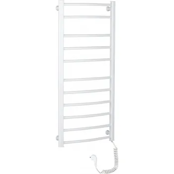 Radiátor CERANO - Elektrický sušák ručníků Luca - 187 W - bílá lesklá - 1160x550 mm