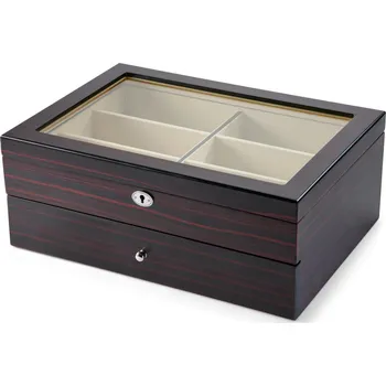 Pouzdro na brýle Dvoupatrový box a vitrína na brýle - 12 párů - Warren Asher