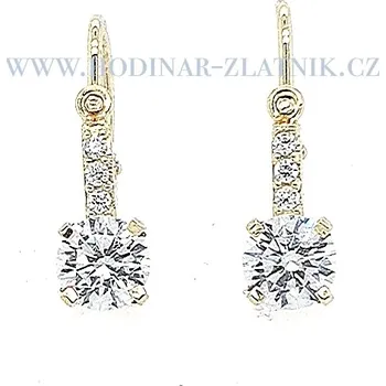 Souprava šperků Dětské náušnice ze žlutého zlata a zirkony DOR2226411251790