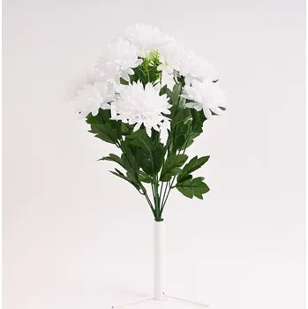 umělá květina Kytice chryzantém 50 cm, bílá