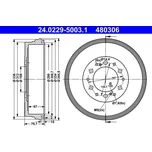 Brzdový buben ATE 24.0229-5003.1