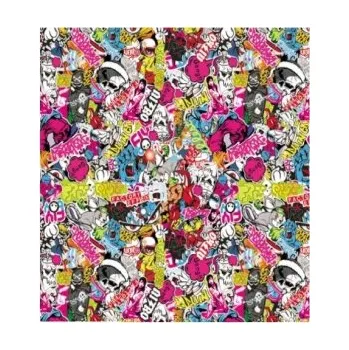 Polep vozidla Stickerbomb TLK-114 auto wrap fólie 152x1000cm - interiér/exteriér