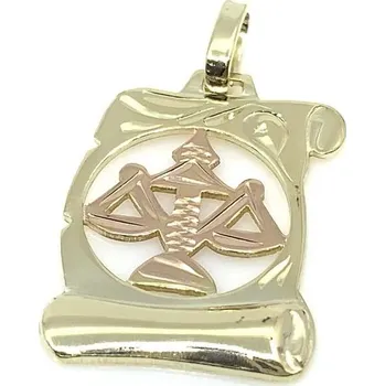 Přívěsek Diante Zlatý přívěsek s motivem vah 31505932