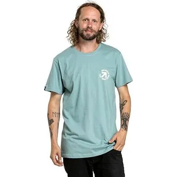 Pánské tričko Meatfly pánské tričko Arrow Dusty Mint | Modrá | Velikost M | 100% bavlna