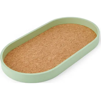 Servírovací tác KitchenCraft Idilica s korkovým povrchem, oválný 38 x 20 cm