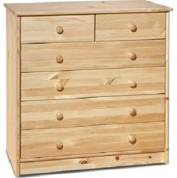 Komoda Komoda 231 - masiv borovice Odstín: Ořech