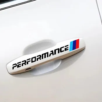 Tuning BMW M PERFORMANCE samolepka na kliku dveří 4 kusy - černá