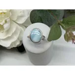 Jan Kos jewellery Stříbrný prsten s larimarem MHT-2003/S62