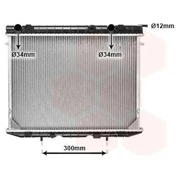 Motor automobilu Chladič, chlazení motoru VAN WEZEL 37002188