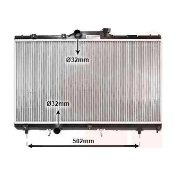 Chladič motoru Chladič, chlazení motoru VAN WEZEL 53002148