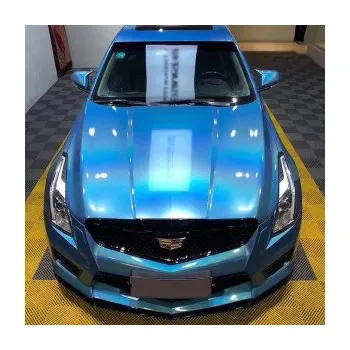 Polep vozidla Chromovaná laserová modrá auto wrap fólie 152x1800cm - interiér/exteriér