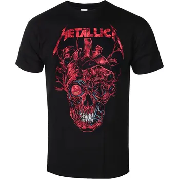 Oblečení a móda Tričko metal pánské Metallica - Heart Skull - ROCK OFF - METTS40MB03 PHDMTLTSBHEASKU - M