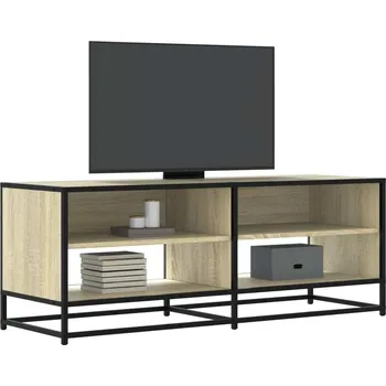 Obývací pokoj vidaXL TV skříňka 120,5 x 40 x 46 cm kompozitní dřevo a kov [848892] Barva: dub sonoma