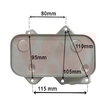 Chladič motoru Olejový chladič, motorový olej VAN WEZEL 58013717