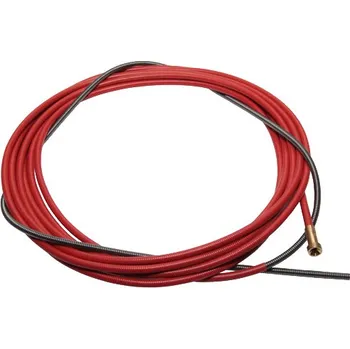 Stavební hořák Ocelový bowden červený 5 m pro drát ø 1,0–1,2 mm