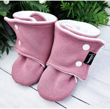 Capáčky Kulišárny Capáčky barefoot s fleesem WARM STARORŮŽOVÁ VELIKOST: 5 délka stélky: 15cm