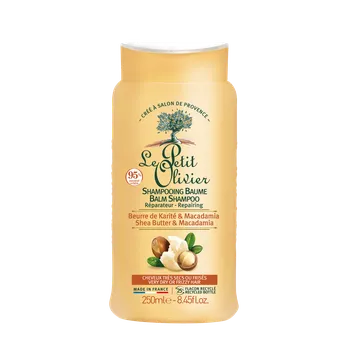 Šampon Le Petit Olivier Bambucké máslo a makadamový olej Obnovující šampón, 250 ml