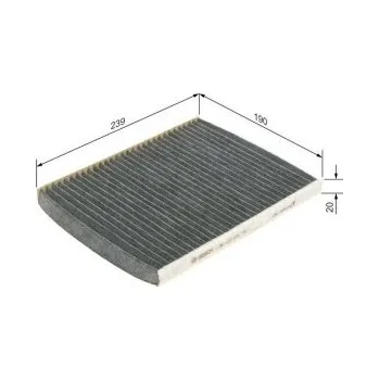 Kabinový filtr Kabinový filtr Ford FIESTA limuzína Bosch - 1.6Ti -