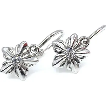 Náušnice Diante Zlaté náušnice s bílým kamenem 31500469