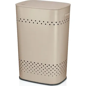 Koš na prádlo Koš na prádlo Kela KL-23968 sedací Malaga kov béžový 39,5x29,5x57,5cm