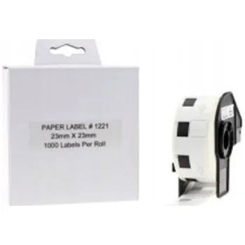 Speciální papír Naplnka Kompatibilní etikety s Brother DK-11221, 23mm x 23mm, 1000ks - bílé