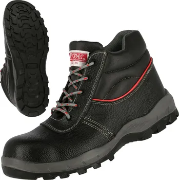 Pracovní obuv NITRAS STEP MID MF – S3 bezpečnostní boty, poloviční výška, černá Velikost: 40